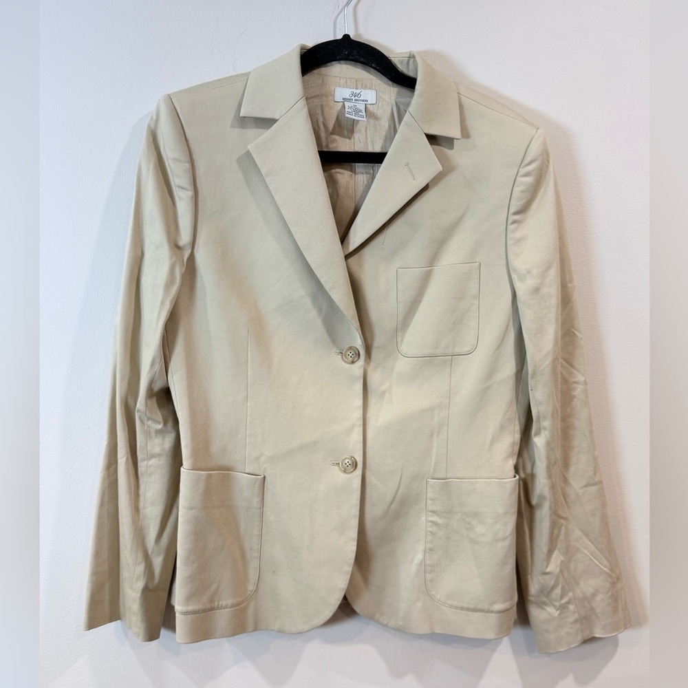 🔥Brooks Brothers Women’s Beige Blazer Size 10 EUC🔥